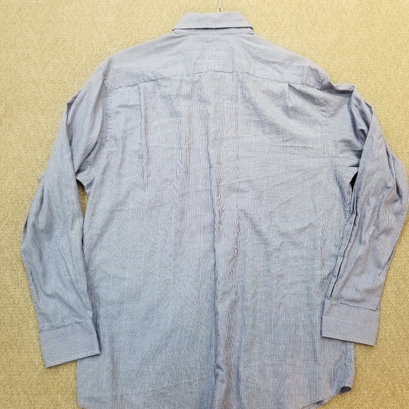 Joseph Abboud Blue Check Dress Shirt 16-34/35 - Picture 15 of 15